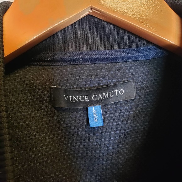 VINCE CAMUTO navy blue zipper up mens jacket L - Picture 5 of 6